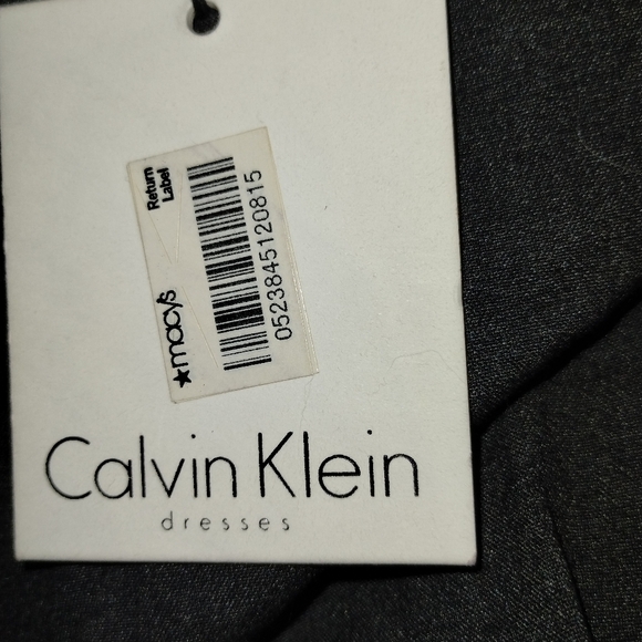 Calvin Klein NWT Elegant Gray and Black Sleeveless Dress, Flattering - Picture 10 of 11